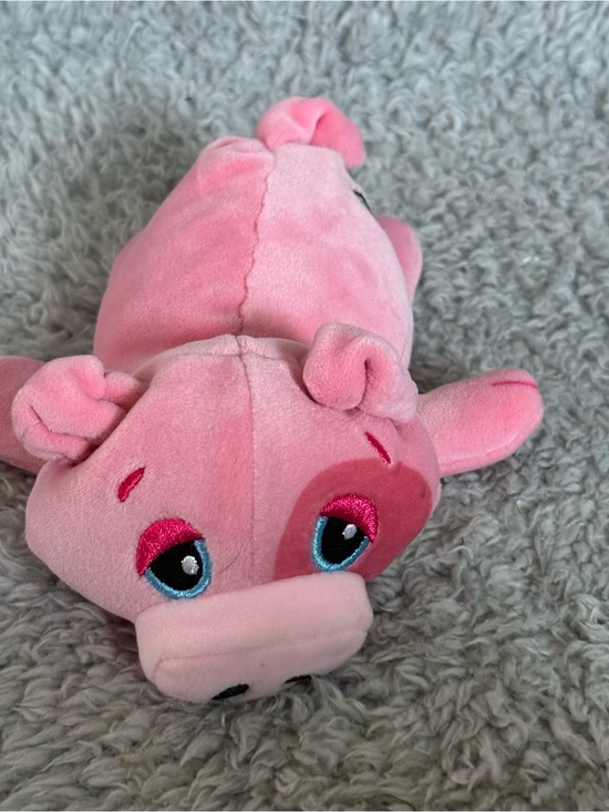 Cutetitos Floppito Other - Cutetitos Floppito Pig Plush 7”‎ Pink Stuffed Animal Laying Bean Bag Soft Toy